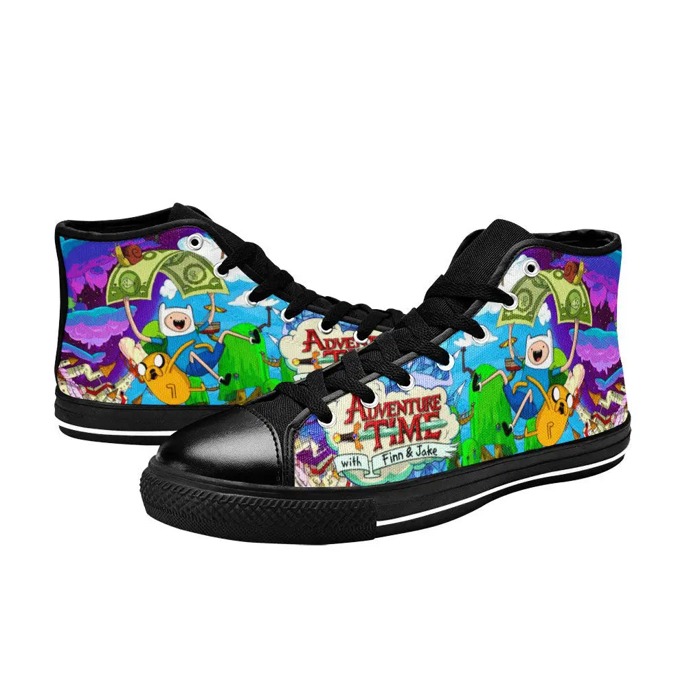 Adventure Time Finn and Jake Custom High Top Sneakers Shoes