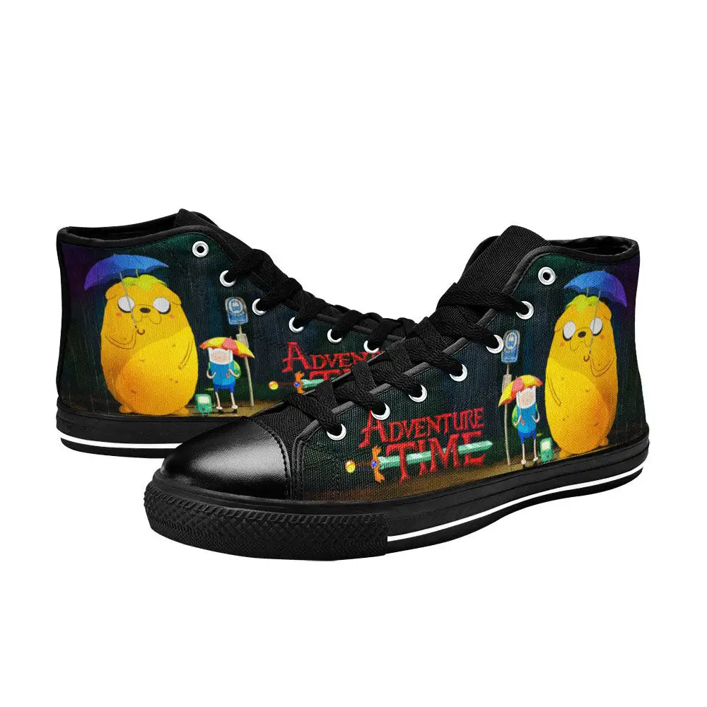 Adventure Time Finn and Jake Custom High Top Sneakers Shoes