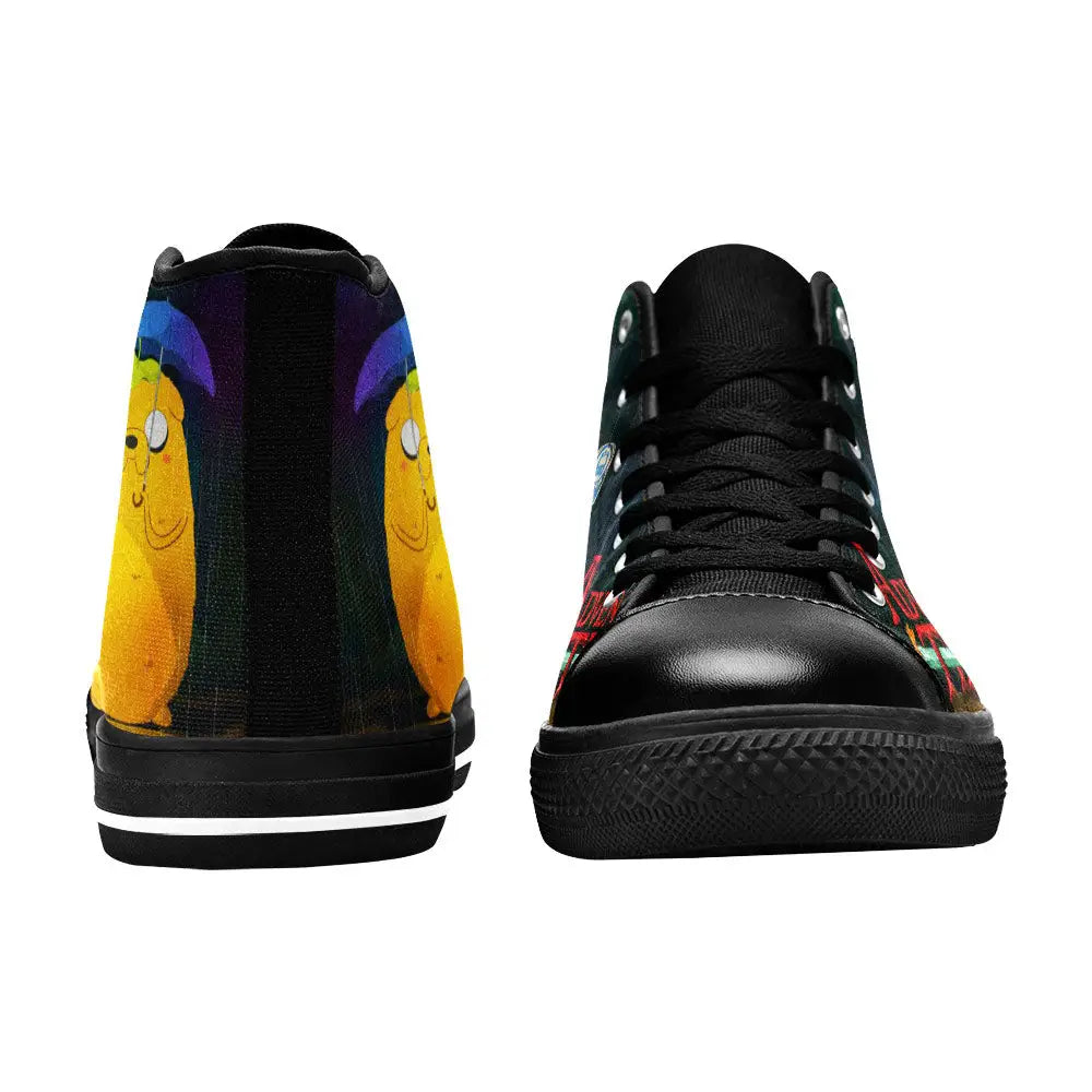 Adventure Time Finn and Jake Custom High Top Sneakers Shoes