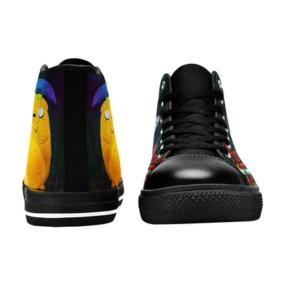 Adventure Time Finn and Jake Custom High Top Sneakers Shoes