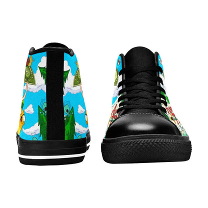 Adventure Time Finn and Jake Custom High Top Sneakers Shoes