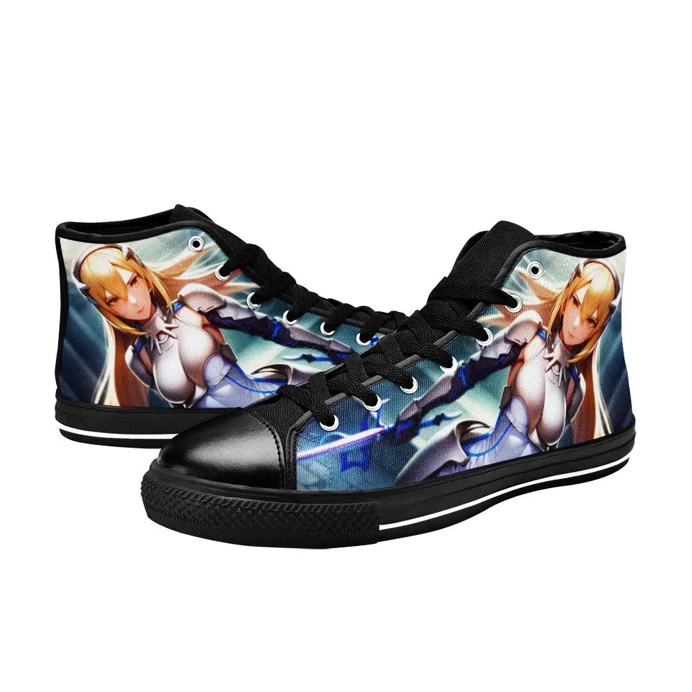 Ais Wallenstein DanMachi Custom High Top Sneakers Shoes