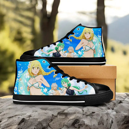 Ais Wallenstein DanMachi Custom High Top Sneakers Shoes