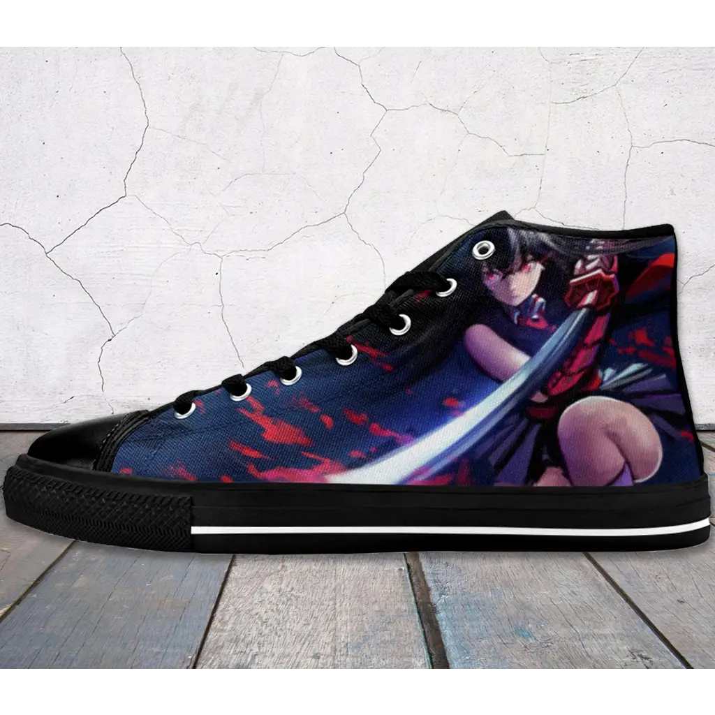 Anime Manga Akame Ga Kill Custom High Top Sneakers Shoes