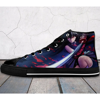 Anime Manga Akame Ga Kill Custom High Top Sneakers Shoes