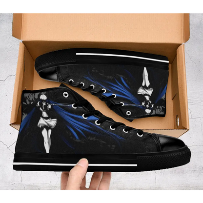 Anime Manga Akame Ga Kill Esdeath Custom High Top Sneakers Shoes