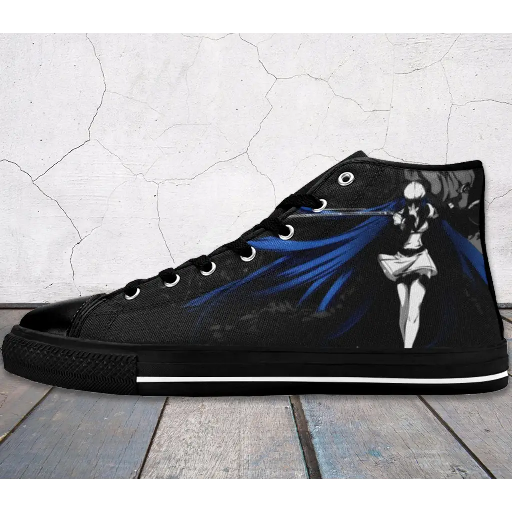 Anime Manga Akame Ga Kill Esdeath Custom High Top Sneakers Shoes