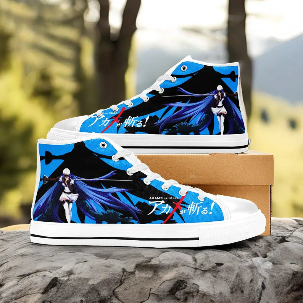 Akame ga Kill Esdeath Custom High Top Sneakers Shoes