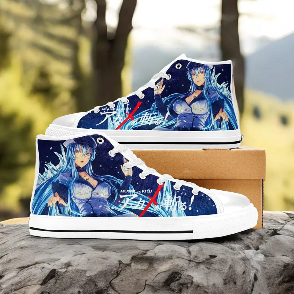 Akame ga Kill Esdeath Custom High Top Sneakers Shoes