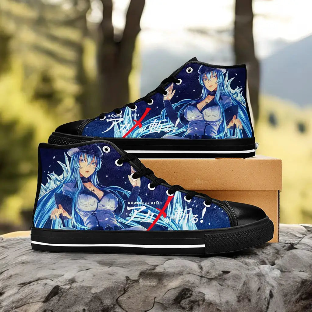 Akame ga Kill Esdeath Custom High Top Sneakers Shoes