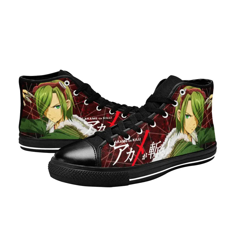 Akame ga Kill Lubbock Custom High Top Sneakers Shoes