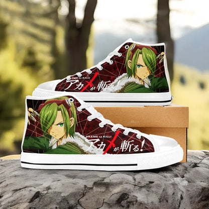 Akame ga Kill Lubbock Custom High Top Sneakers Shoes