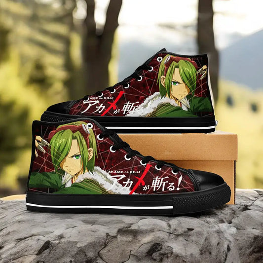 Akame ga Kill Lubbock Custom High Top Sneakers Shoes