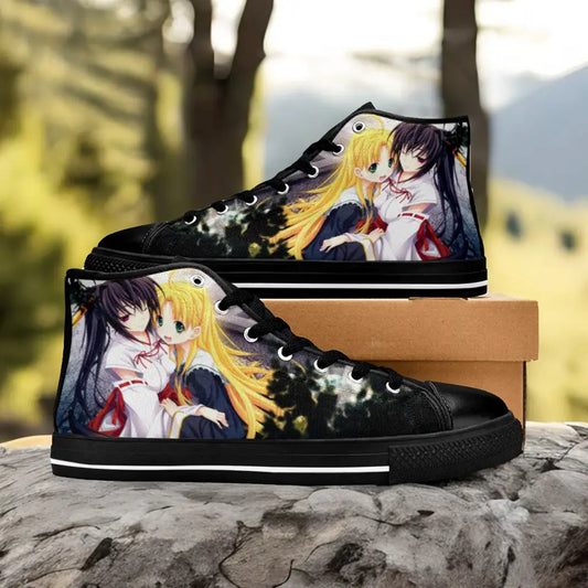 Akeno Himejima Asia Argento High School DxD Custom High Top Sneakers Shoes