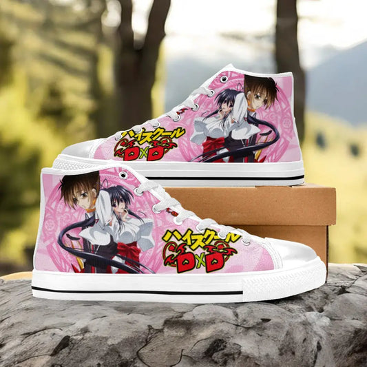 Akeno Himejima Issei High School DxD Custom High Top Sneakers Shoes