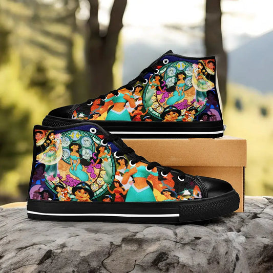 Aladdin Princess Jasmine Custom High Top Sneakers Shoes