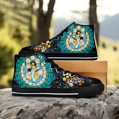 Aladdin Princess Jasmine Custom High Top Sneakers Shoes