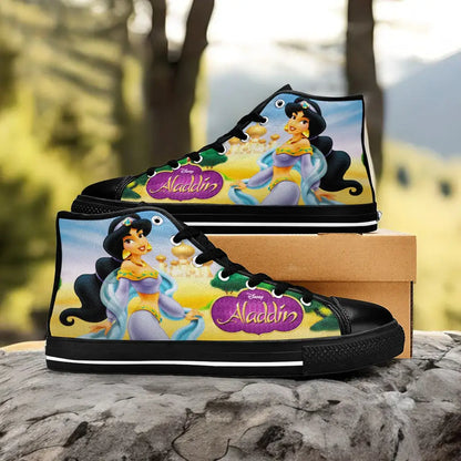 Aladdin Princess Jasmine Custom High Top Sneakers Shoes