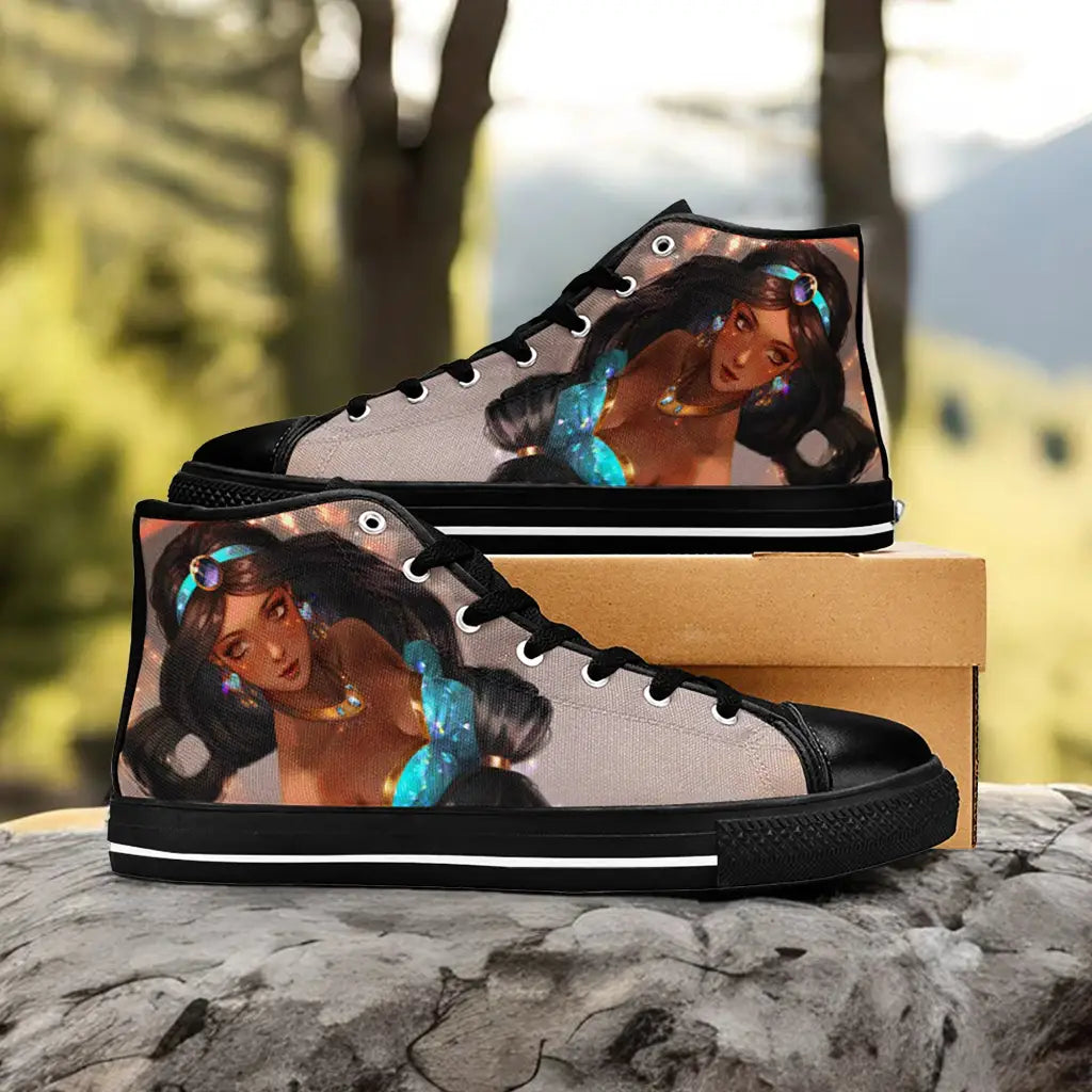 Aladdin Princess Jasmine Custom High Top Sneakers Shoes