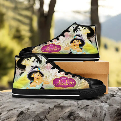 Aladdin Princess Jasmine Custom High Top Sneakers Shoes