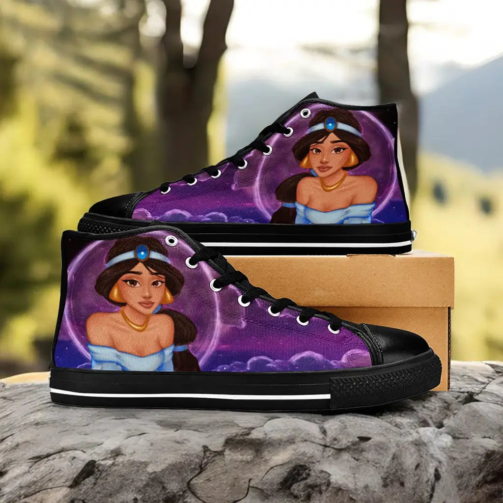 Aladdin Princess Jasmine Custom High Top Sneakers Shoes