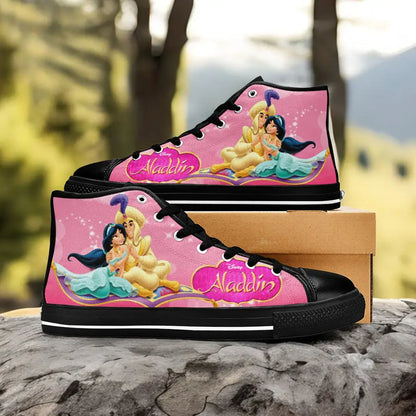 Aladdin Princess Jasmine Custom High Top Sneakers Shoes