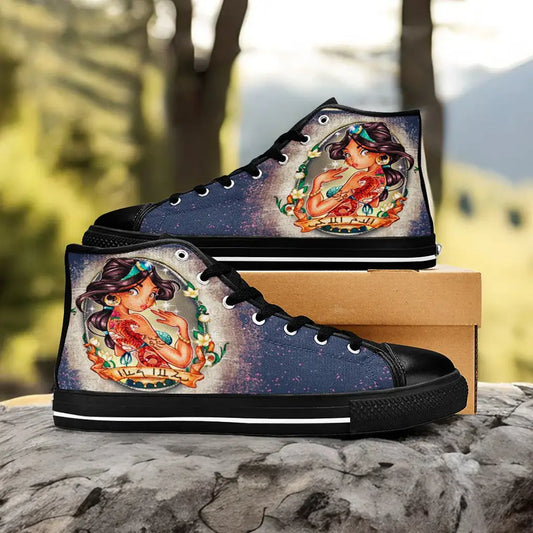 Aladdin Princess Jasmine Custom High Top Sneakers Shoes