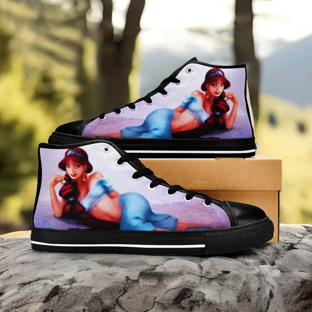 Aladdin Princess Jasmine Custom High Top Sneakers Shoes