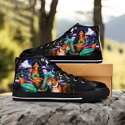 Aladdin Princess Jasmine Custom High Top Sneakers Shoes