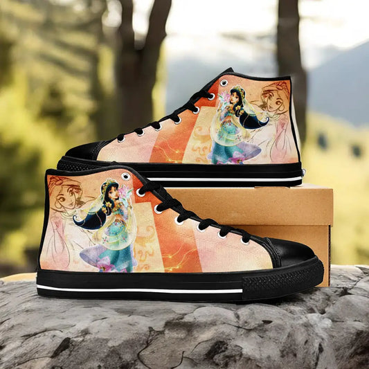 Aladdin Princess Jasmine Custom High Top Sneakers Shoes