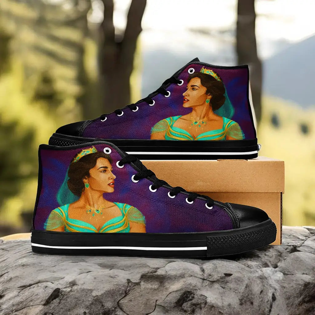 Aladdin Princess Jasmine Custom High Top Sneakers Shoes