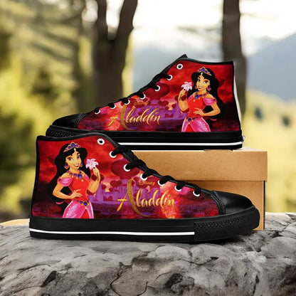 Aladdin Princess Jasmine Custom High Top Sneakers Shoes