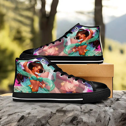 Aladdin Princess Jasmine Custom High Top Sneakers Shoes