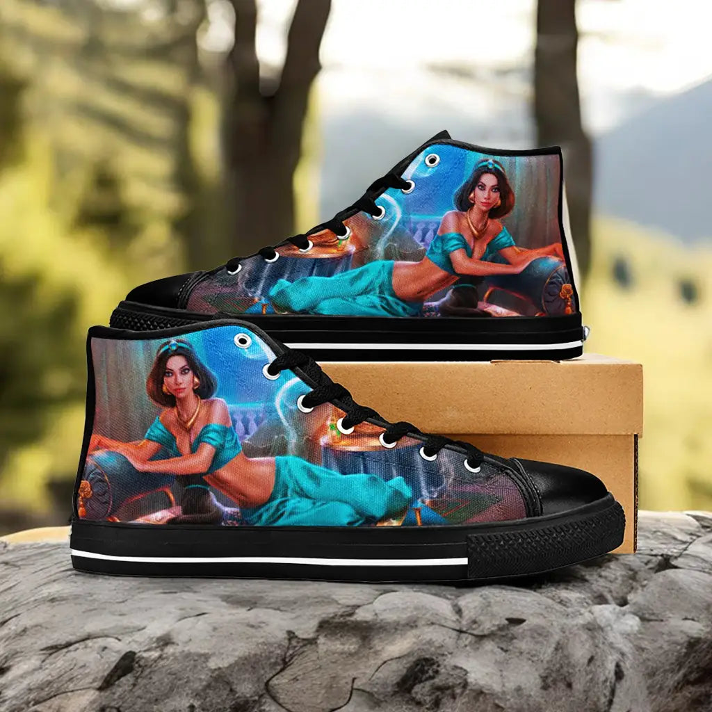 Aladdin Princess Jasmine Custom High Top Sneakers Shoes