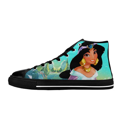 Aladdin Princess Jasmine Custom High Top Sneakers Shoes