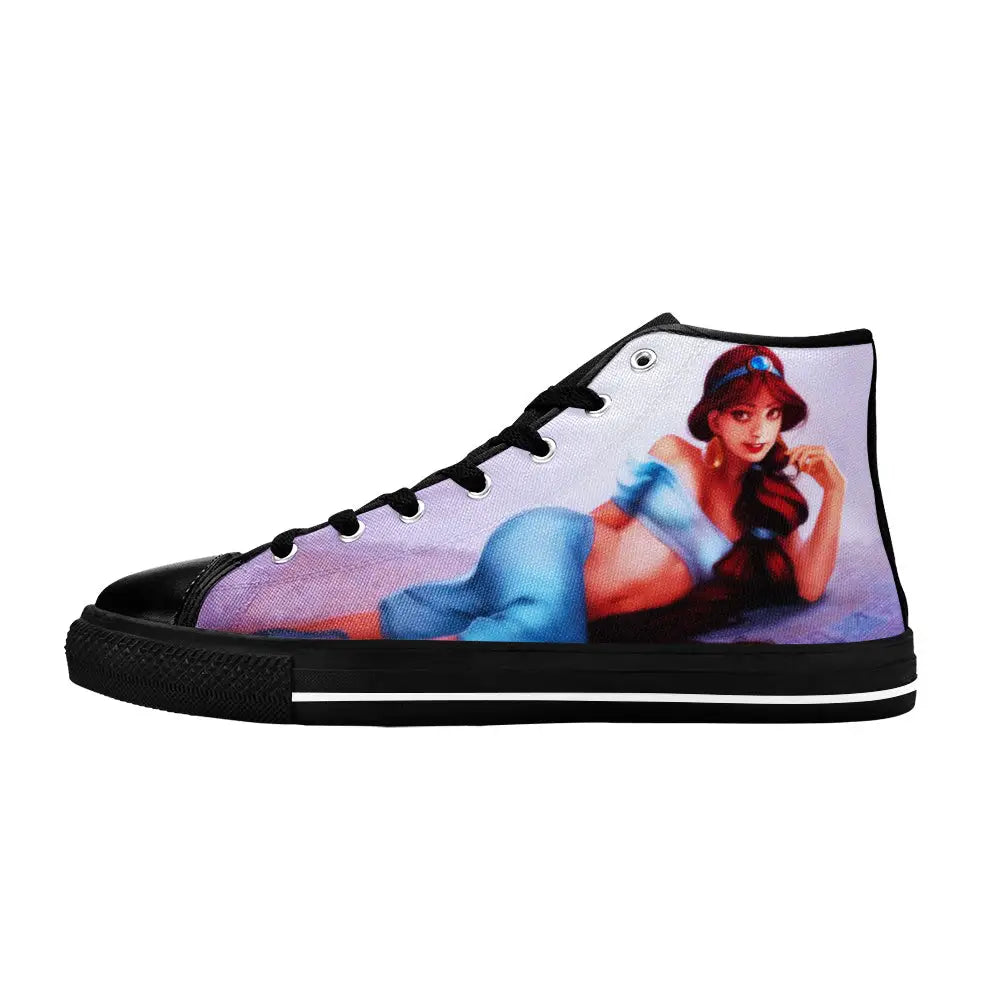 Aladdin Princess Jasmine Custom High Top Sneakers Shoes