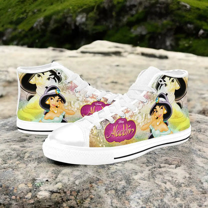 Aladdin Princess Jasmine Custom High Top Sneakers Shoes