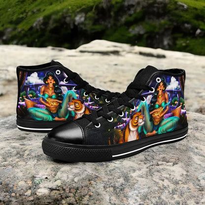 Aladdin Princess Jasmine Custom High Top Sneakers Shoes