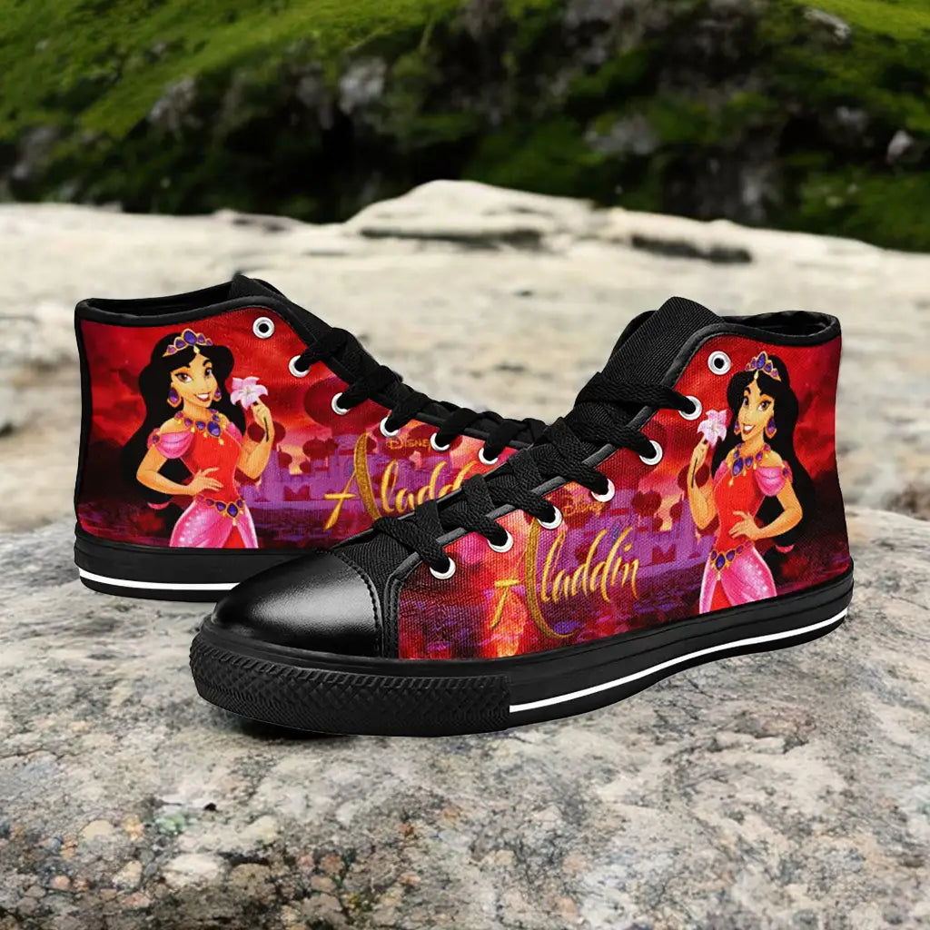 Aladdin Princess Jasmine Custom High Top Sneakers Shoes