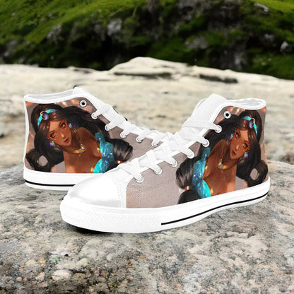 Aladdin Princess Jasmine Custom High Top Sneakers Shoes