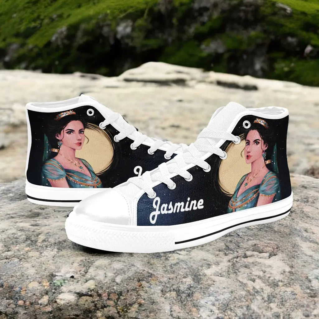 Aladdin Princess Jasmine Custom High Top Sneakers Shoes