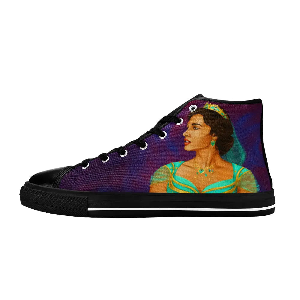 Aladdin Princess Jasmine Custom High Top Sneakers Shoes