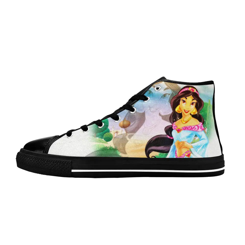 Aladdin Princess Jasmine Custom High Top Sneakers Shoes