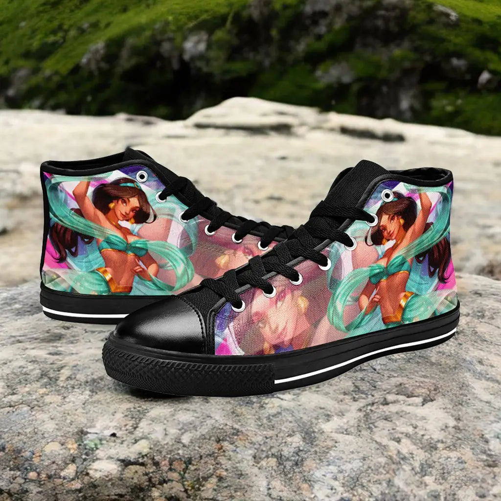 Aladdin Princess Jasmine Custom High Top Sneakers Shoes