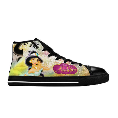 Aladdin Princess Jasmine Custom High Top Sneakers Shoes