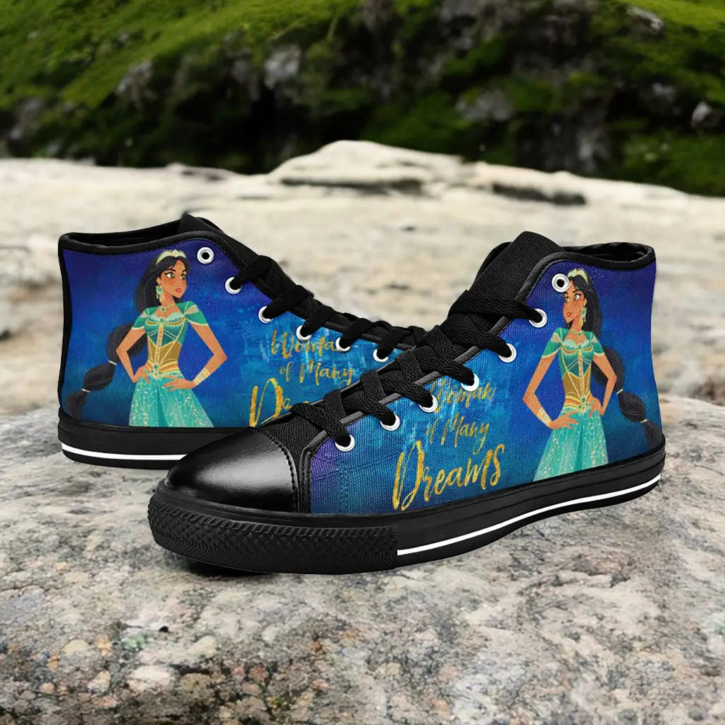 Aladdin Princess Jasmine Custom High Top Sneakers Shoes