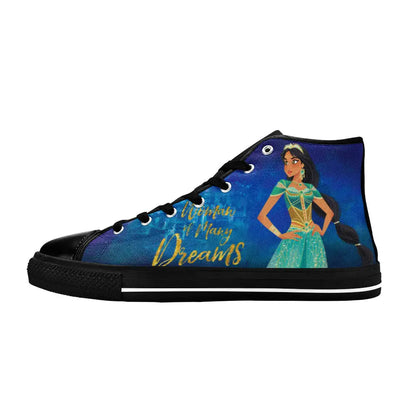 Aladdin Princess Jasmine Custom High Top Sneakers Shoes