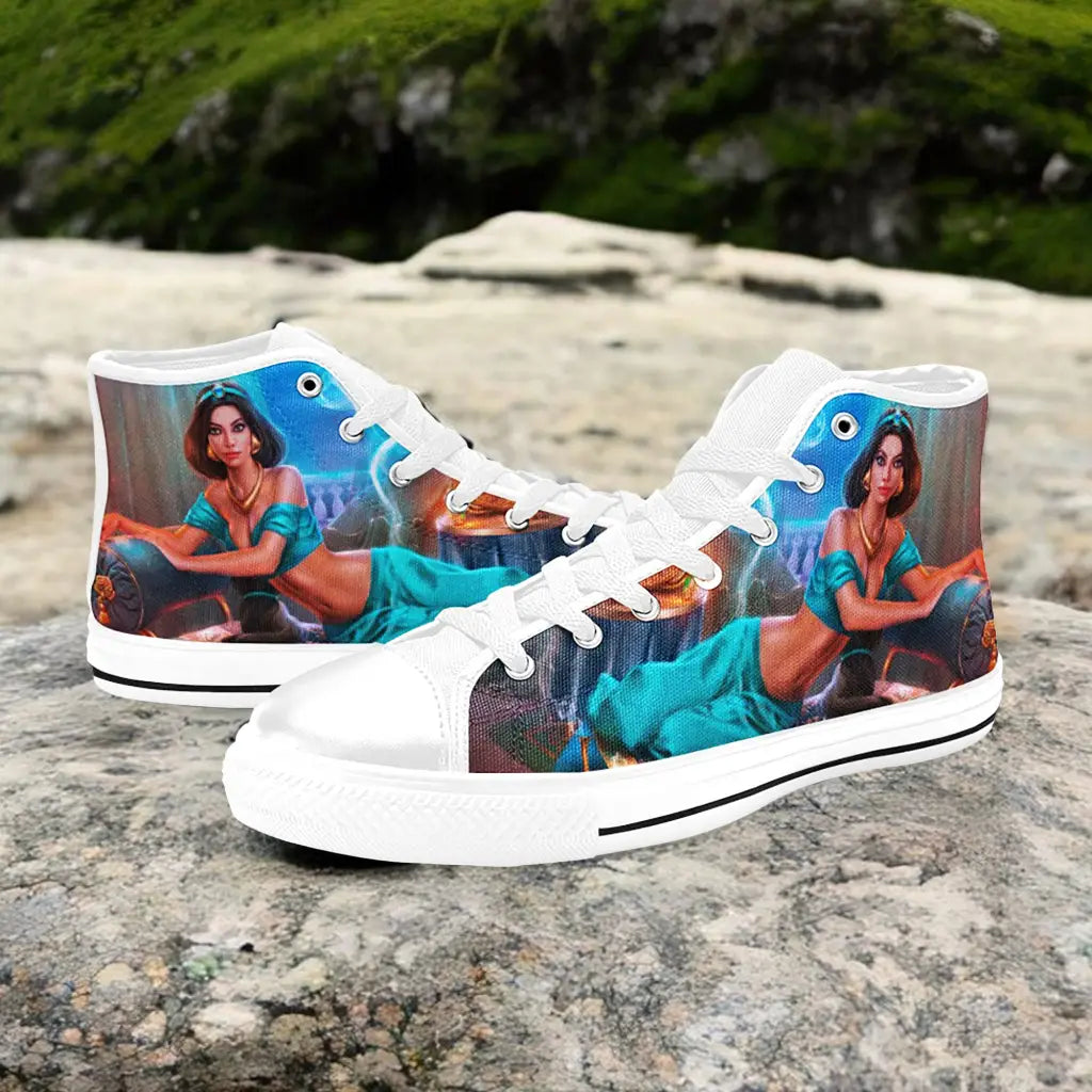 Aladdin Princess Jasmine Custom High Top Sneakers Shoes