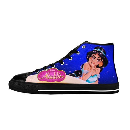 Aladdin Princess Jasmine Custom High Top Sneakers Shoes