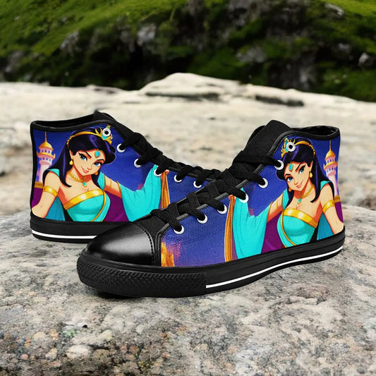 Aladdin Princess Jasmine Custom High Top Sneakers Shoes